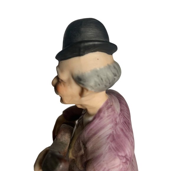 Musician Man With Dog And Guitar 7" Tall 3" Across The Bottom   Good Condition - Picture 6 of 13